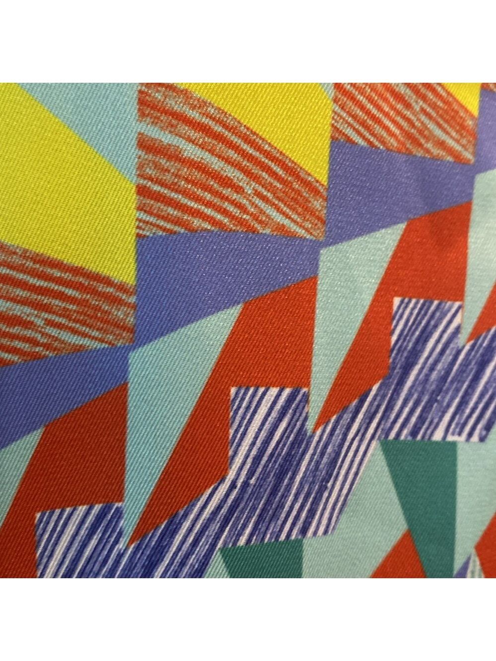 M by Missoni Geometric Print Abstract Sleeveless Shift Dress, Size 8 - Picture 11 of 14